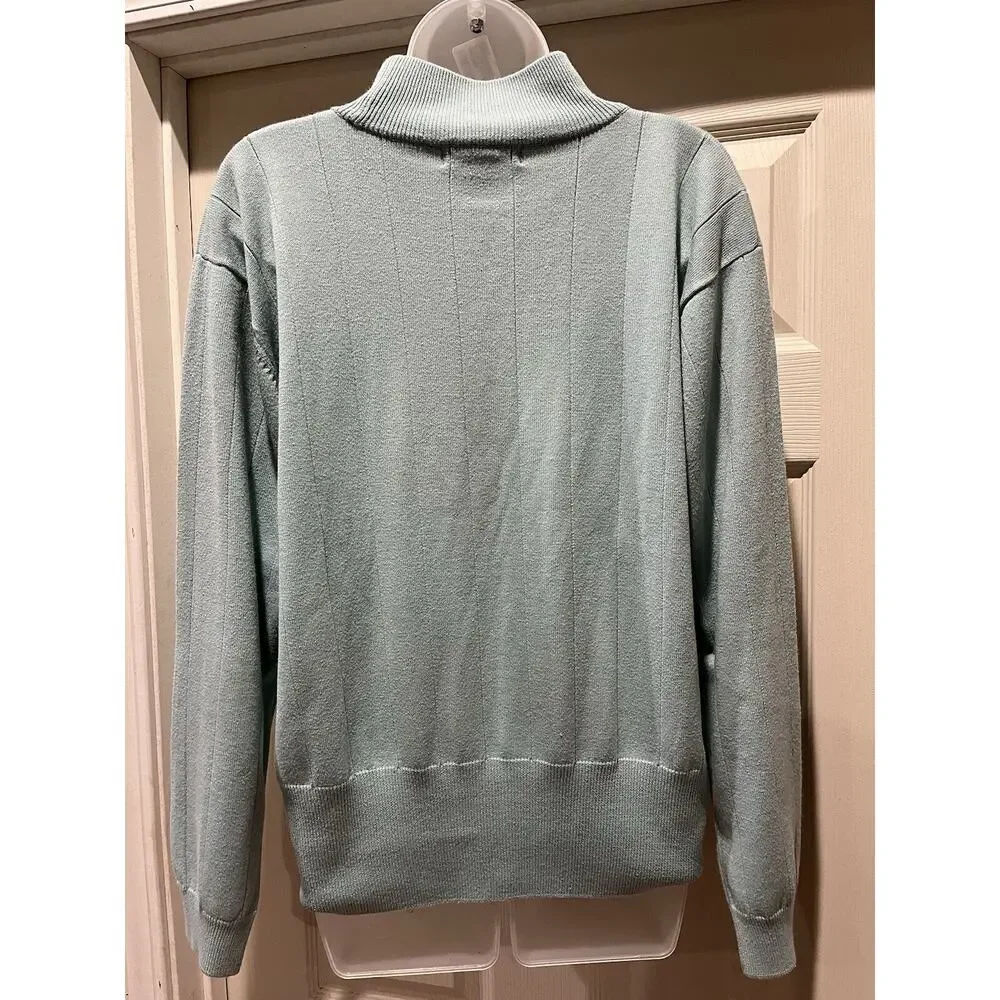 Dress Barn Womens XL Top Mock High Neck Long Sleeve Pullover Sweater